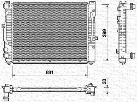 Engine Radiator MAGNETI MARELLI 350213712000