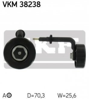 Ролик натяжний BMW/LAND ROVER/MG 3/5/7/X5/Freelander/Range Rover/MG ZT 2,0/3,0L 98>> SKF VKM 38238