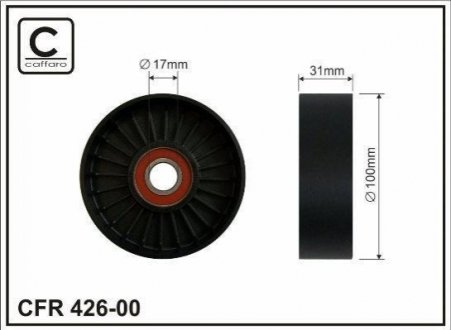 Ролік натяжний CAFFARO 426-00