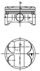 Поршень KOLBENSCHMIDT 40086620