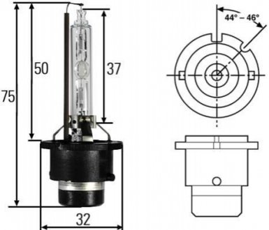 D4s 42v-35w (p32d-5) 4300k HELLA 8GS 007 949-311