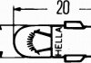 Лампа, выключатель 24V 3W BA 7 s HELLA 8GP 002 066-241 (фото 2)