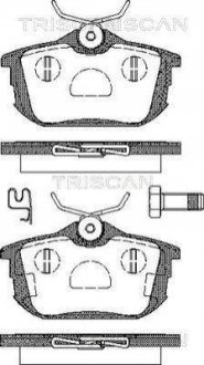 Колодки тормозные 1 TRISCAN 8110 10511