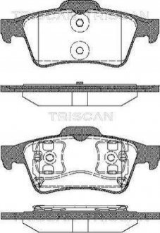 Колодки тормозные 1 TRISCAN 8110 10534