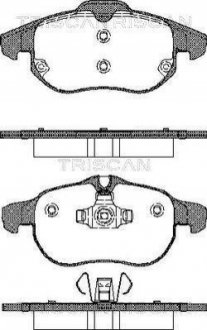 Колодки тормозные 1 TRISCAN 8110 24020