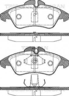 Колодки тормозные 1 TRISCAN 8110 23008