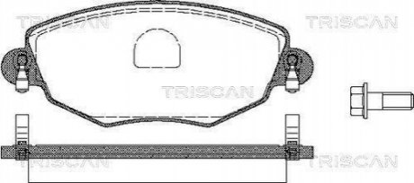 Колодки тормозные 1 TRISCAN 8110 16005