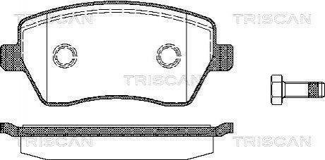 Колодки тормозные 1 TRISCAN 8110 14039