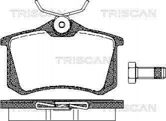 Колодки тормозные 1 TRISCAN 8110 10864