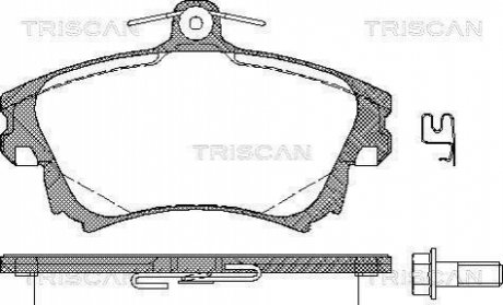 Колодки тормозные 1 TRISCAN 8110 27005