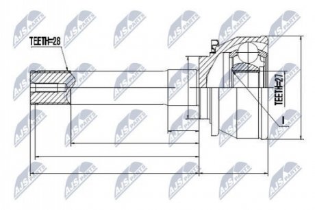 OUTER CV JOINT NTY NPZMS016