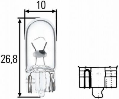 Лампа накаливания HELLA 8GP003594123