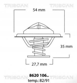 ТЕРМОСТАТ TRISCAN 8620 10682