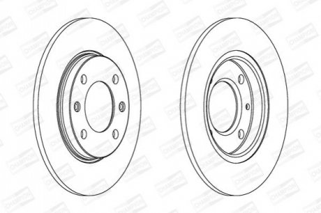Диск тормозной задний CHAMPION 561555CH