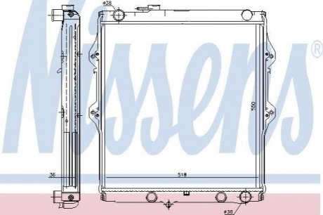 Радиатор 3,0 TD // NISSENS 646848