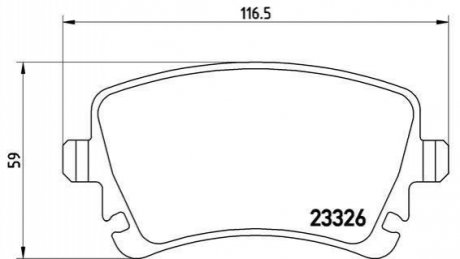 Комплект тормозных колодок дисковый тормоз BREMBO P 85 064