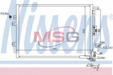 Конденсатор кондиционер NISSENS 940142