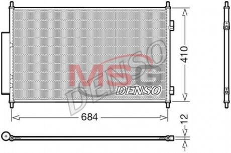 КОНДЕНСЕР КОНДИЦОНЕРА DENSO DCN40027