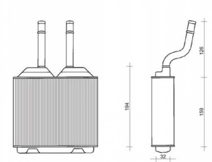 Heater radiator MAGNETI MARELLI 350218261000 (фото 1)