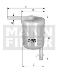 Топливный фильтр MANN WK 42/8 (фото 1)