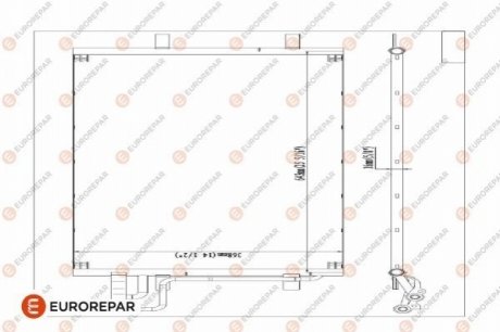 РАДІАТОР КОНДИЦІОНЕРА EUROREPAR 1610159980