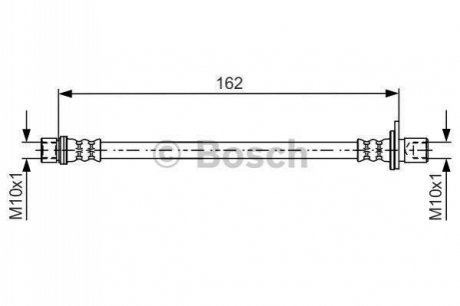 _шланг тормозной зад. 170mm toyota auriscorolla 06> BOSCH 1 987 481 638