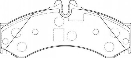 Колодка торм. диск. MB SPRINTER (901, 902) передн. Jurid '2915309560' (фото 1)