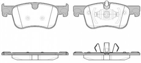 Колодки гальмівні диск. перед. (вир-во Remsa) PSA C4 Picasso Grand Picasso 13> (P14803.00) WOKING P1480300