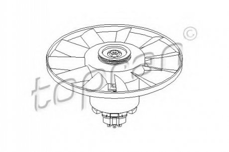 VW Caddy II/Passat B3/B4/Polo/Inca вентилятор радиатора TOPRAN / HANS PRIES 107 715