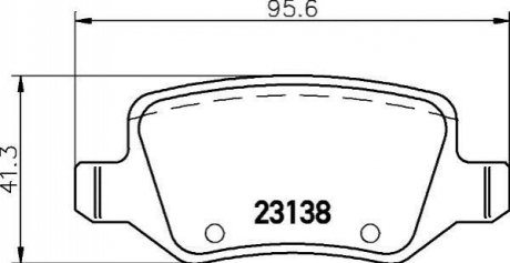 Комплект тормозных колодок, дисковый тормоз HELLA 8DB355012-131