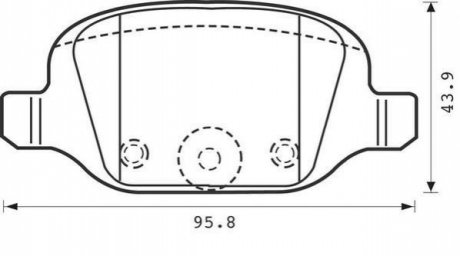 Комплект тормозных колодок дисковый тормоз Jurid 573019J (фото 1)