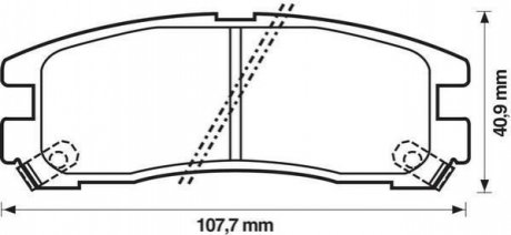 Комплект тормозных колодок дисковый тормоз Jurid 572186J (фото 1)