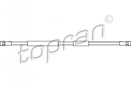 Тормозной шланг, передний TOPRAN / HANS PRIES 108 355 (фото 1)