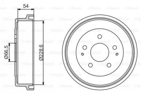 Тормозной барабан BOSCH 0 986 477 230