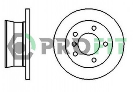 Диск гальмівний PROFIT 5010-2001