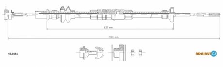 Трос зчеплення ADRIAUTO 45.0131