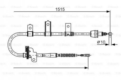 Clutch cables BOSCH 1 987 482 098