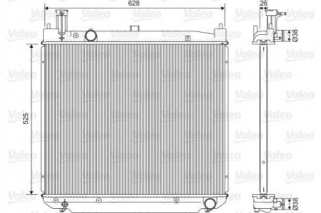 Радиатор. Valeo 701591