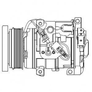 Компрессор кондиционера Delphi CS20508