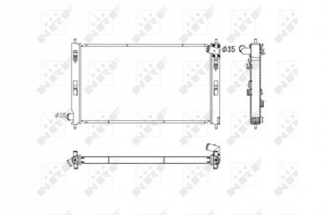Радіатор охолоджування NRF 53753