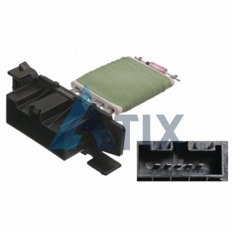 Резистор вентилятора печки Citroen/FIAT/Opel/Peugeot FEBI BILSTEIN 100043 (фото 1)