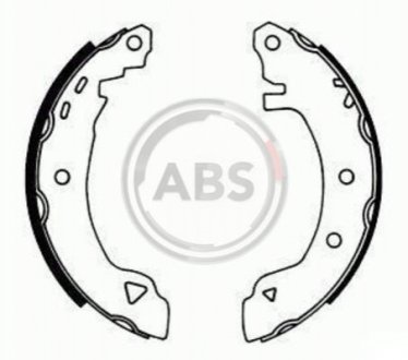 Комплект тормозных колодок A.B.S. 8136 (фото 1)