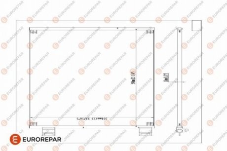 Радіатор кондиціонера EUROREPAR 1618099880