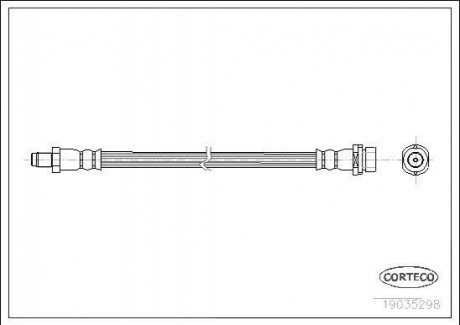 Шланг гальмівний CORTECO 19035298