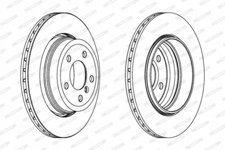 Гальмівний диск FERODO DDF1297C-1