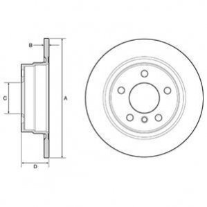 _диск тормозной задний bmw f20f21f22f23 1.4i-2.5i1.8d-2.5d 10> Delphi BG4649C