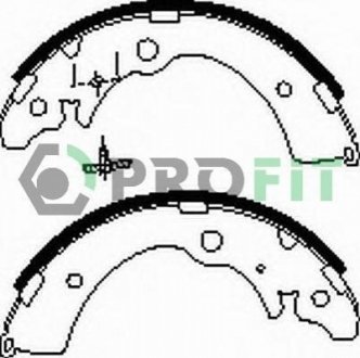 Комлект тормозных накладок PROFIT 5001-0318