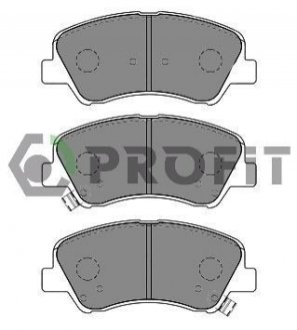 Колодки гальмівні дискові PROFIT 5000-0625
