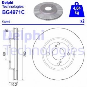 ГАЛЬМВН ДИСКИ Delphi BG4971C