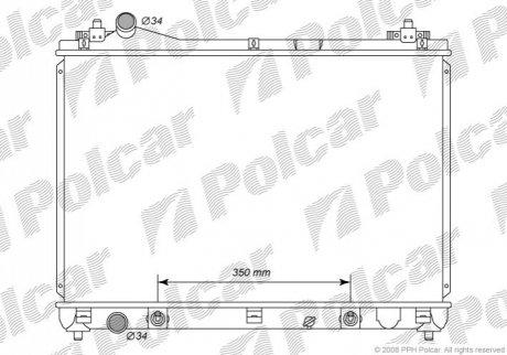 Радіатор двигуна Polcar '7426082'